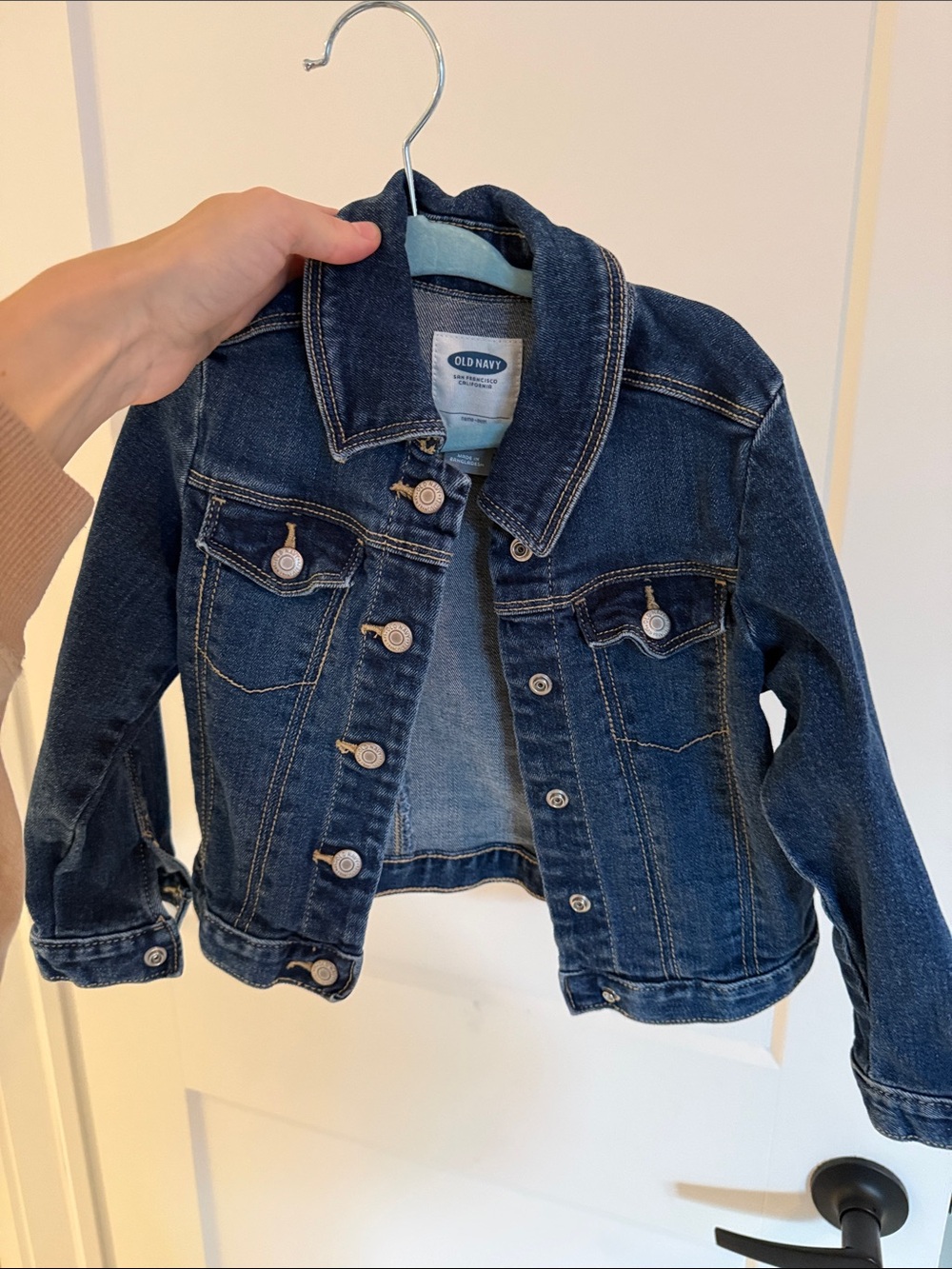 Old Navy Girls Dark Blue Denim Jean Jacket